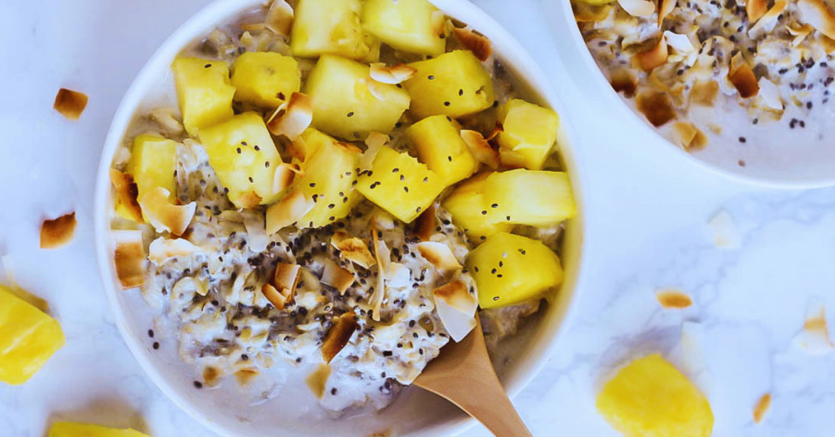 Tropical Oatmeal with Pineapple and Coconut